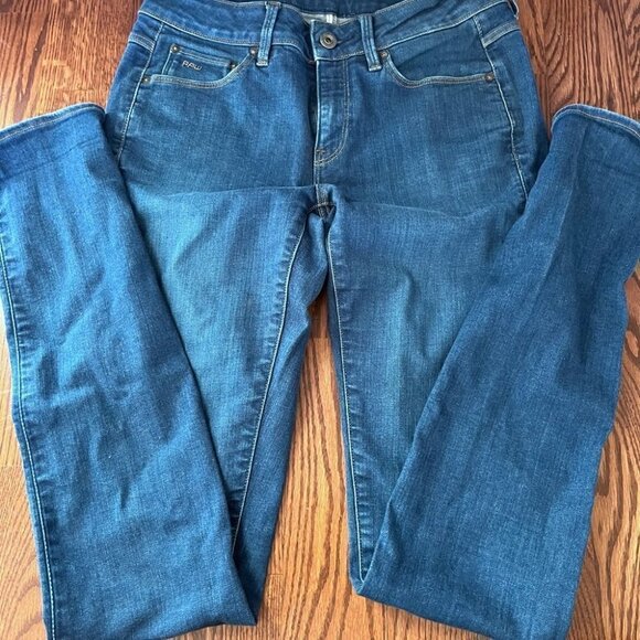 2/40$ G start skinny jeans 3301 bleu size 27 - Picture 6 of 6